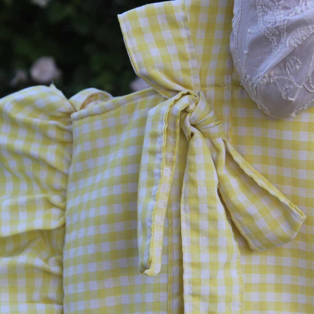 Yellow gingham Everything Bag