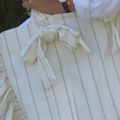 Cream Gingham Everything Bag