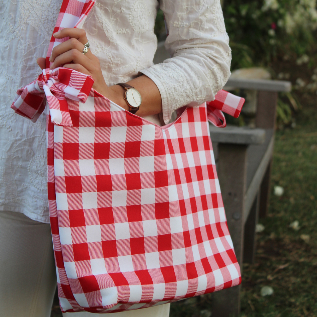 Red gingham Shoulder Bag