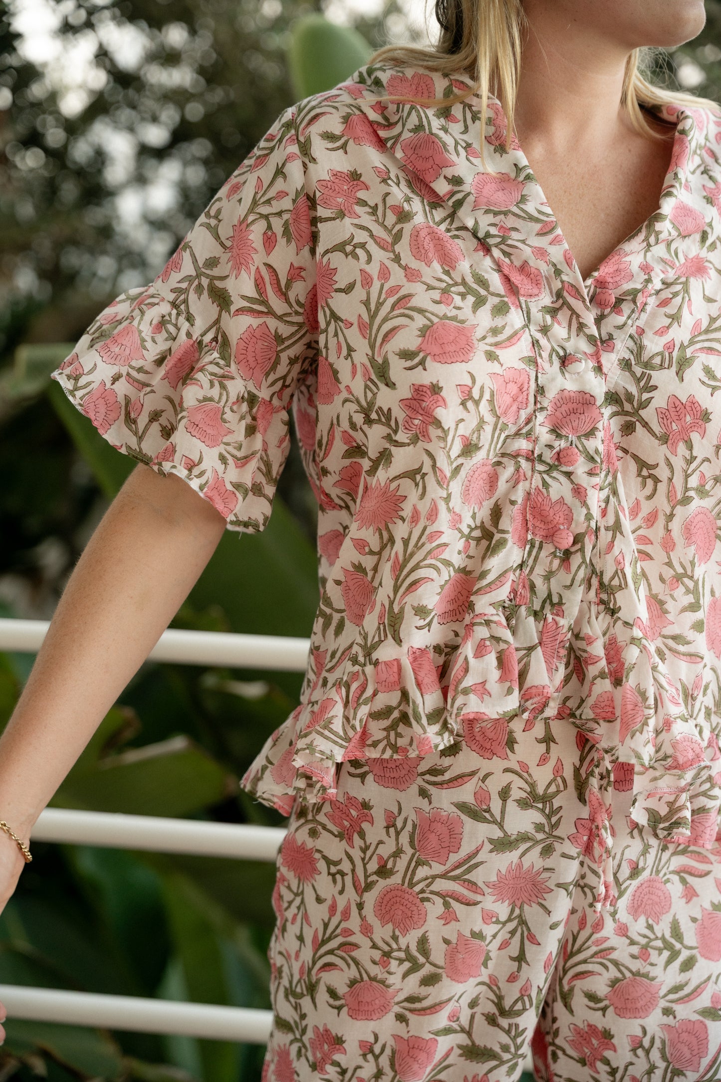 Light floral set in style Peony