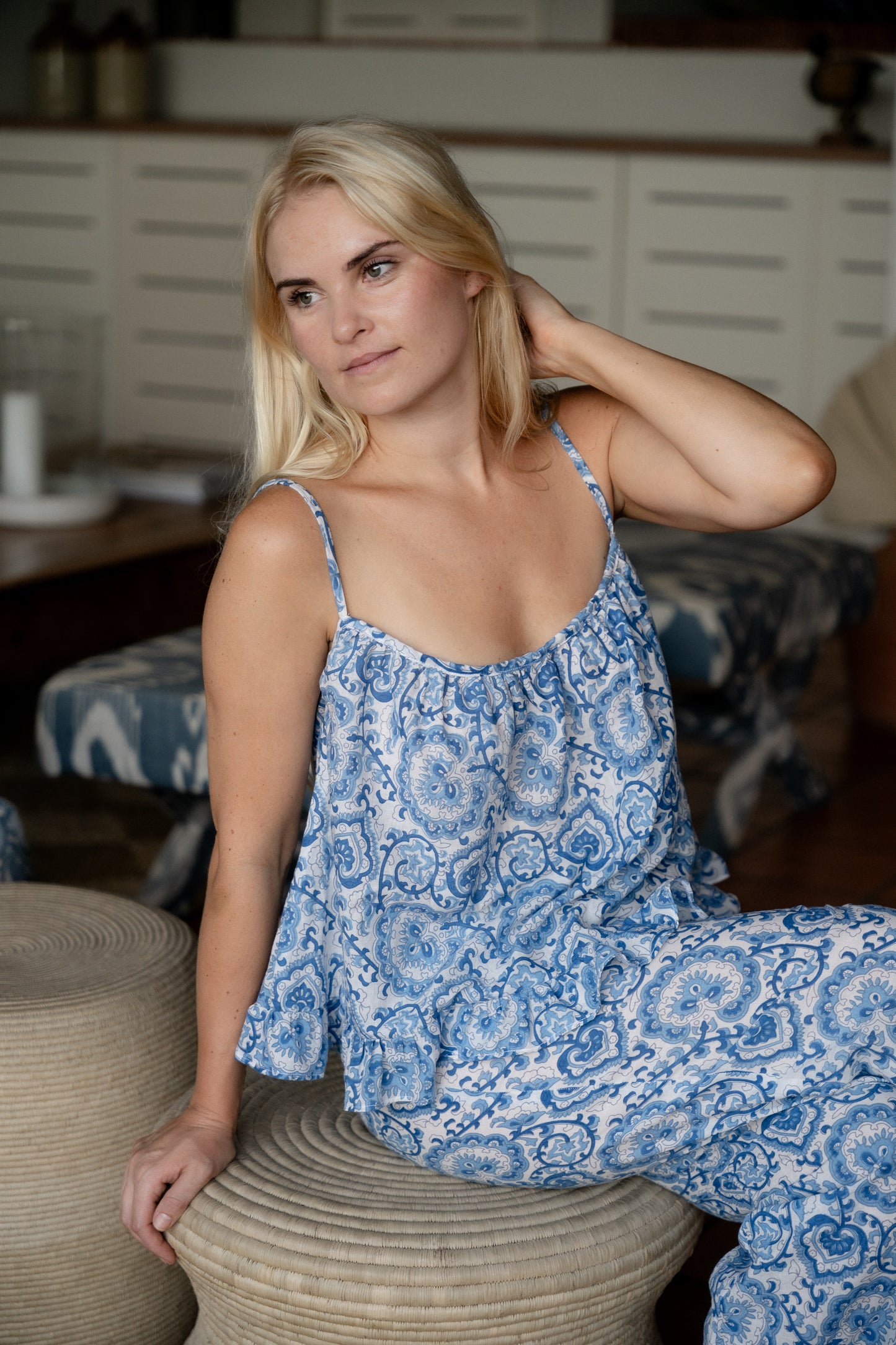 Bold Blue set in style Pansy