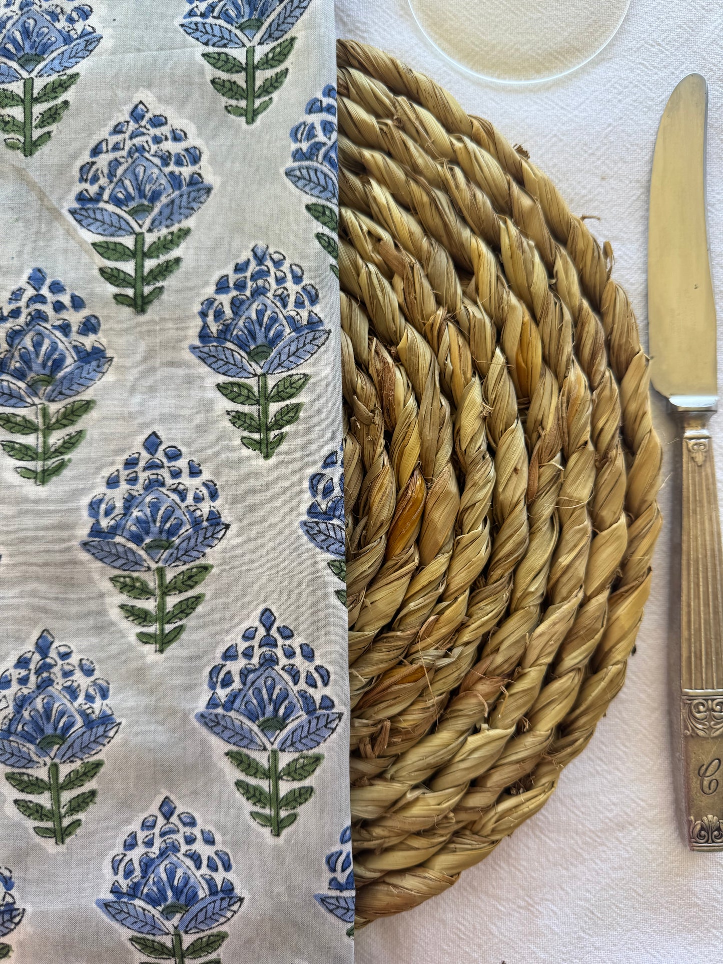 Blue and grey Napkin