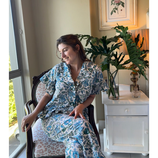 Blue Bloom set in style Peony